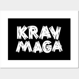 Krav Maga Clunky Rough Type Posters and Art